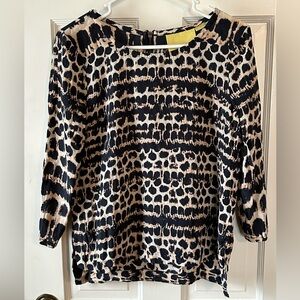 Anthropologie Maeve Leopard Print Shirt